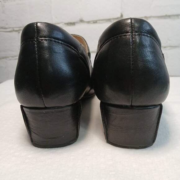 JOSEF SEIBEL CARA BLOCK HEEL MARY JANES BLACK LEATHER EURO SIZE 40 (US SIZE 9.5) - Picture 2 of 12